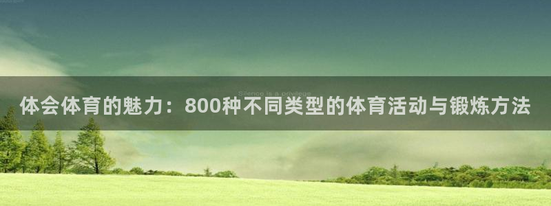 bsport必一运动：体会体育的魅力：800种不同类型的体育活动与锻炼方法